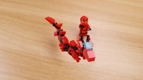 Micro Asian Dragon type transformer robot - Red Dragon
 2 - transformation,transformer,LEGO transformer