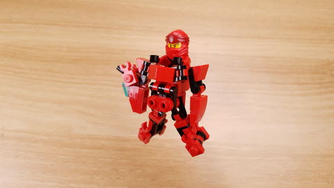 Micro Asian Dragon type transformer robot - Red Dragon
 1 - transformation,transformer,LEGO transformer