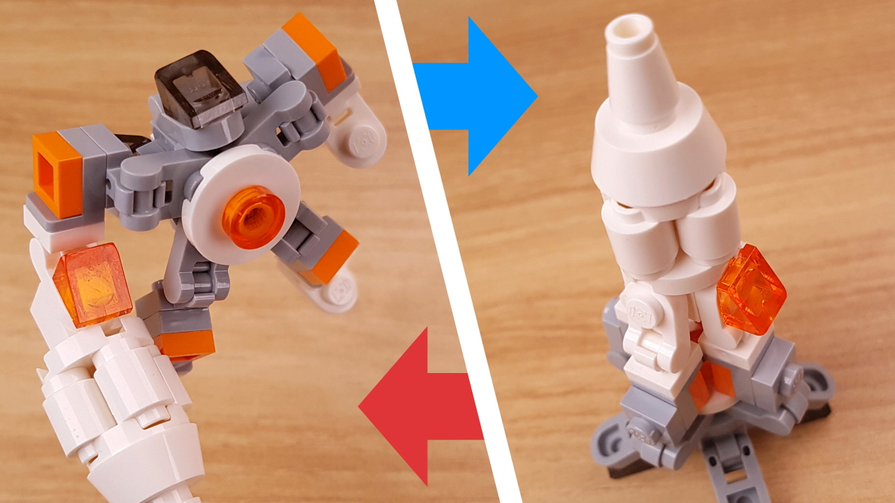 Micro space rocket type transformer robot - Rocket X
 0 - 