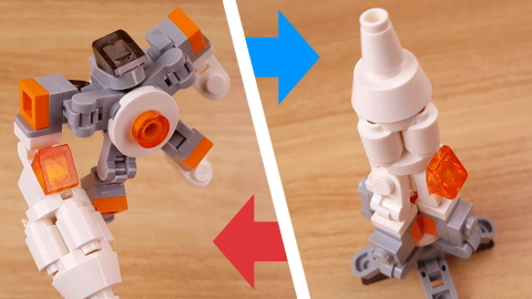 Micro space rocket type transformer robot - Rocket X
 6 - 