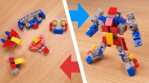 Micro combiner transformer robot　- Combites V easier version (similar to Voltes V or Combattler V)
