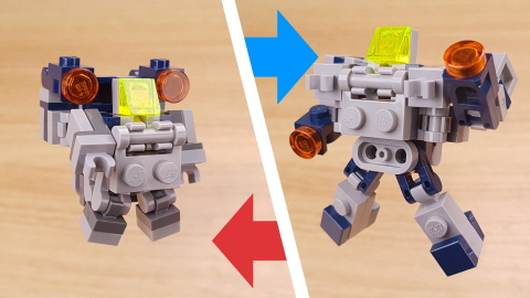 Micro kid to giant robot transformer mech - GIant Mini
