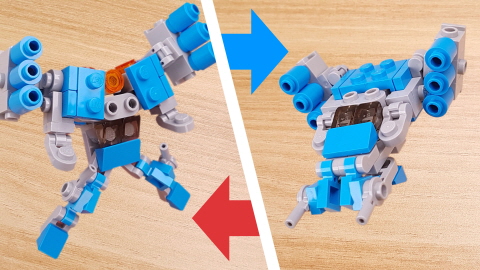 Micro battle drone transformer mech - BlueJay
