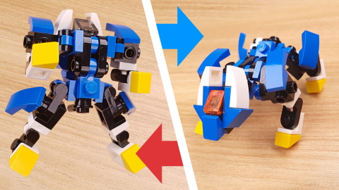 Micro wolf type transformer mech - Thunder Wolf
