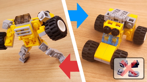 Micro buggy car type transformer mech - Buggy Buggy
 5 - transformation,transformer,LEGO transformer