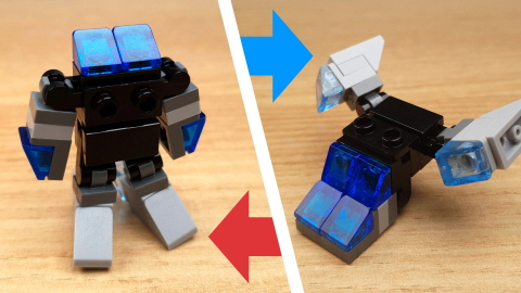 Blue eyes - Triple Changer Transformer Robot
 4 - transformation,transformer,LEGO transformer