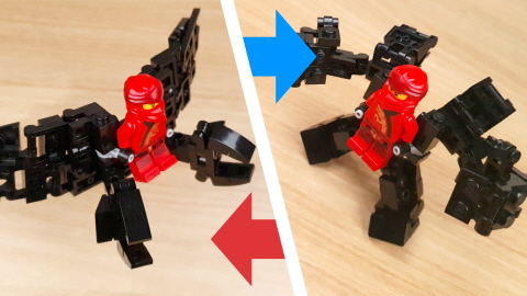 Micro wing suit transformer mech for ninja - Ninja Wing
 4 - transformation,transformer,LEGO transformer