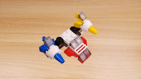 Micro 5 vehicles combiner robot 'Mega Fighter'(similar to Power Ranger's Megazord)
 4 - transformation,transformer,LEGO transformer