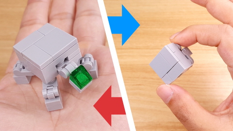 Micro transformer mech - Curtle 
 3 - transformation,transformer,LEGO transformer