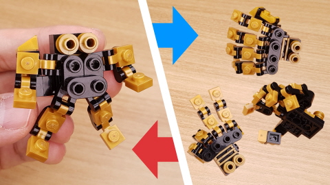 Micro brick hand transformer mech - God Hand
 5 - transformation,transformer,LEGO transformer