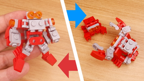 Micro brick Crab combiner transformer mech - Crab Bros
