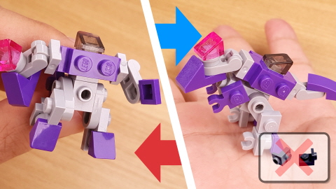 Micro brick T-Rex transformer mech - MegaRex
 3 - transformation,transformer,LEGO transformer