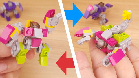 Micro brick Scorpion transformer mech - Scorpong
 3 - transformation,transformer,LEGO transformer