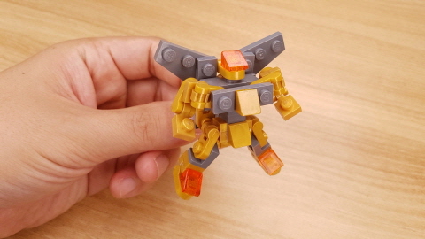 Micro brick 3 headed gold dragon transformer mech - G-Dragon
 2 - transformation,transformer,LEGO transformer