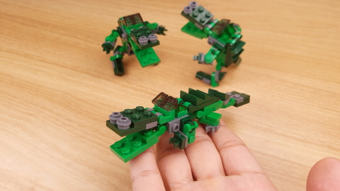 Micro brick crocodile transformer mech - Crocky
 1 - transformation,transformer,LEGO transformer