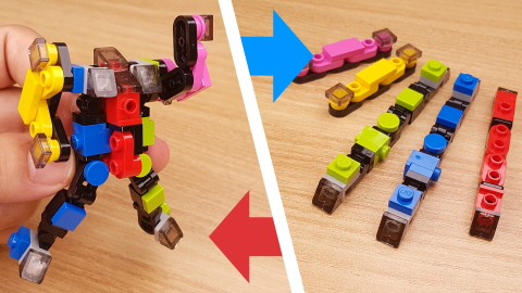 Micro brick train transformer combiners mech - Ex Train Z (similar to Ressha Sentai ToQger)
