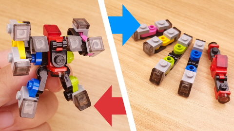 Micro brick train transformer combiners mech - Ex Train Z mini(similar to Ressha Sentai ToQger)
 3 - transformation,transformer,LEGO transformer