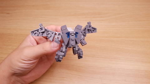 Micro brick transformer mech - Twin Heads
 2 - transformation,transformer,LEGO transformer