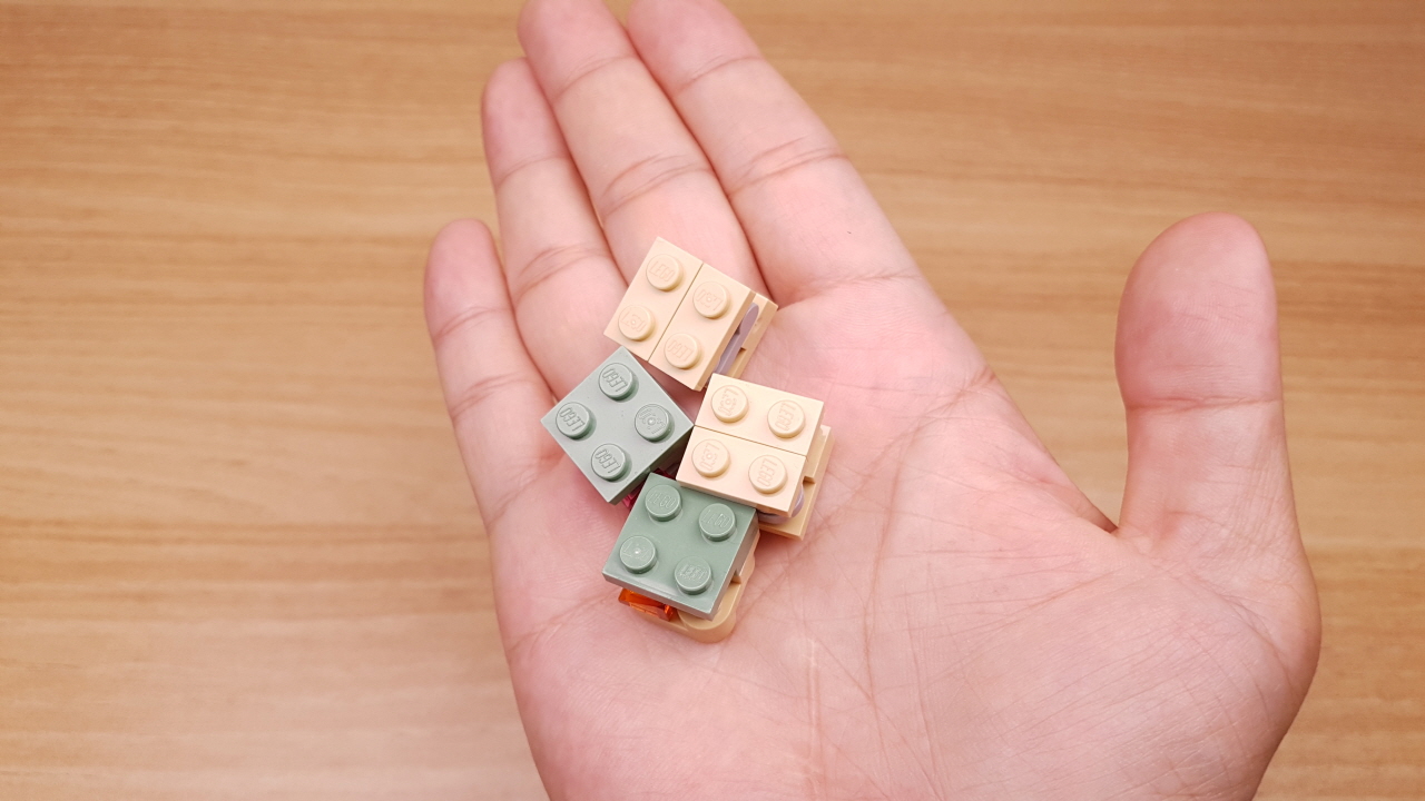 Micro brick 2x2 turtle combiner transformer mech - Gun Turtle
 2 - transformation,transformer,LEGO transformer