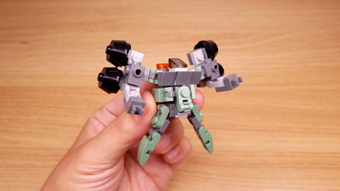 Micro LEGO brick cannon tank transformer mech - Monster Gun
 2 - transformation,transformer,LEGO transformer