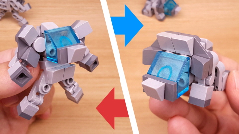 Micro LEGO brick Triceratops dino transformer mech - Tops Ver.2
 3 - transformation,transformer,LEGO transformer