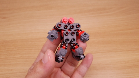 Micro LEGO brick Golem transformer mech - Angry Golem
 2 - transformation,transformer,LEGO transformer