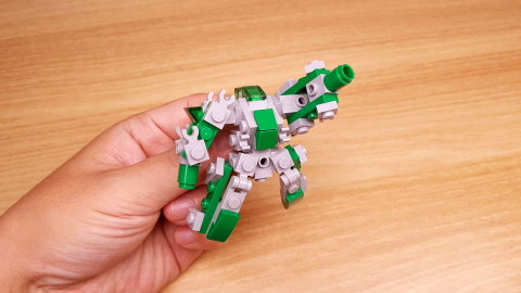 Micro LEGO brick Turtle combiners transformer mech - Turtle Q
 2 - transformation,transformer,LEGO transformer