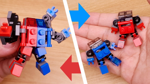 Micro LEGO brick Combiners transformer mech - Super R&B
 3 - transformation,transformer,LEGO transformer