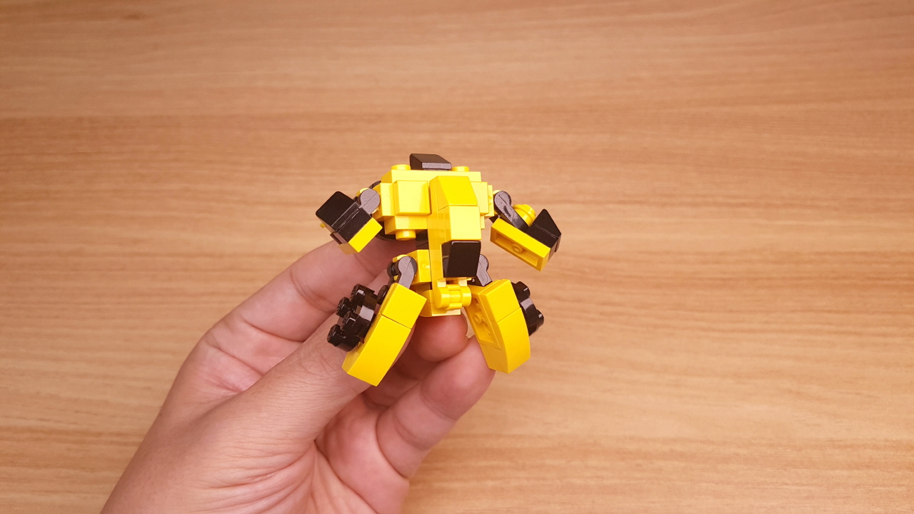 Micro LEGO brick racing car transformer mech - Double Punch
 1 - transformation,transformer,LEGO transformer