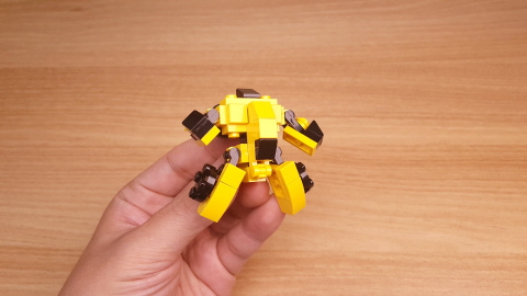 Micro LEGO brick racing car transformer mech - Double Punch
 2 - transformation,transformer,LEGO transformer