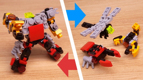 Micro LEGO brick bugs combiner transformer mech - Bugking
