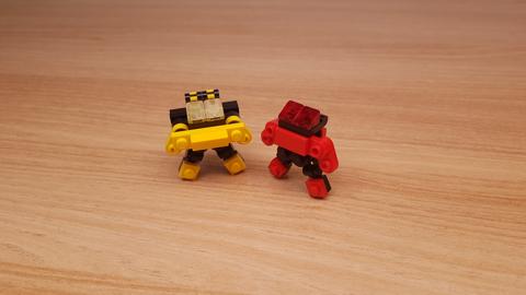 Micro LEGO brick robot transformer mech - Updown Boys
 1 - transformation,transformer,LEGO transformer