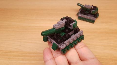 Micro LEGO brick tank transformer mech - Armored Steel (similar to Brawl)
 1 - transformation,transformer,LEGO transformer