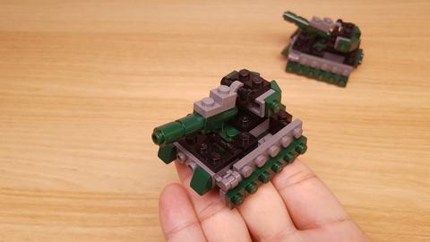 Micro LEGO brick tank transformer mech - Armored Steel (similar to Brawl)
 4 - transformation,transformer,LEGO transformer