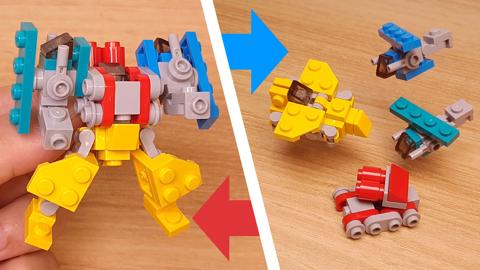 Micro LEGO brick combiner transformer mech - Warbot
