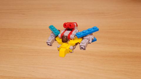 Micro LEGO brick combiner transformer mech - Warbot
 3 - transformation,transformer,LEGO transformer