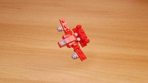 Micro LEGO brick Fighter Jet transformer mech - Red Sky mini
 1 - transformation,transformer,LEGO transformer