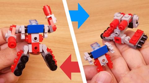 Micro LEGO brick combiner transformer mech - Micro Boy
