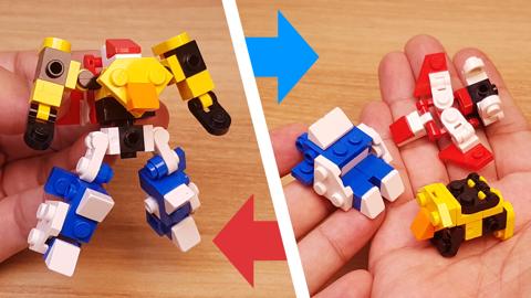 Micro LEGO brick combiner transformer mech - Wildman
