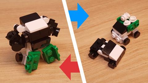 Micro LEGO brick combiner transformer mech - TwoBot Mini
