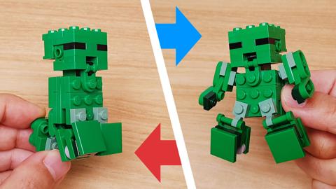 Micro LEGO brick transformer mech - Viner
