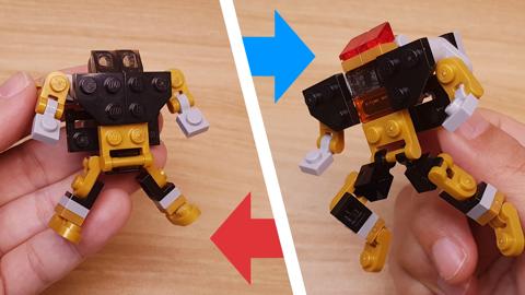 Micro LEGO brick transformer mech - Power Guard
 4 - transformation,transformer,LEGO transformer