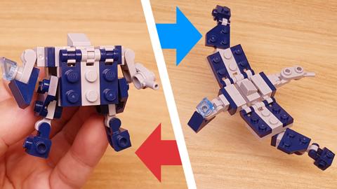 Micro LEGO brick transformer mech - Monster Bird
