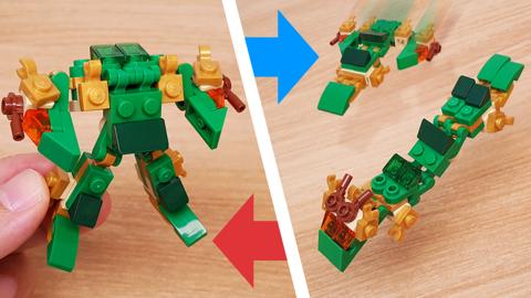 Micro LEGO brick Dragon transformer mech - God Dragon
