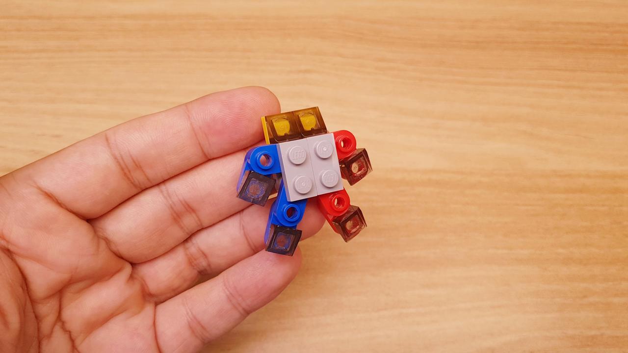 Micro LEGO brick train combiner transformer mech - Train Boy
 1 - transformation,transformer,LEGO transformer