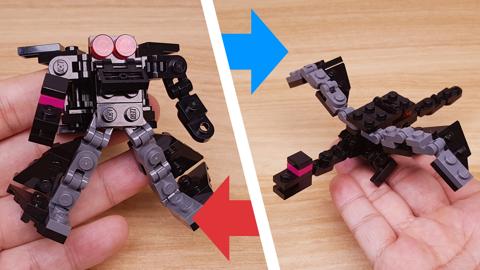 Micro LEGO brick dragon transformer mech - Draky
