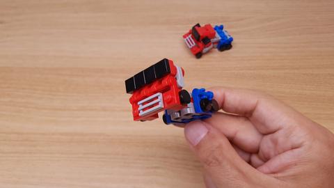 Micro LEGO brick fighter trailer truck transformer mech - Jumbo Truck
 1 - transformation,transformer,LEGO transformer