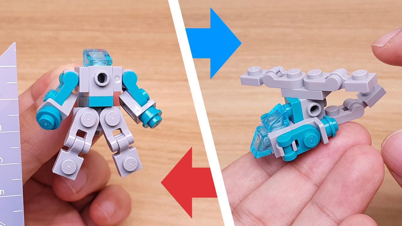 Micro LEGO brick helicopter transformer mech - Mini Chopper
 0 - transformation,transformer,LEGO transformer