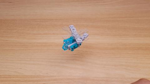 Micro LEGO brick helicopter transformer mech - Mini Chopper
 1 - transformation,transformer,LEGO transformer