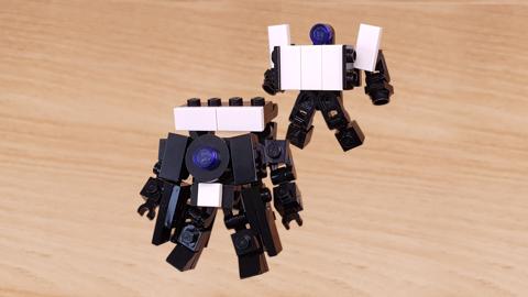 Micro LEGO brick TV transformer mech - Mr. Television
 3 - transformation,transformer,LEGO transformer
